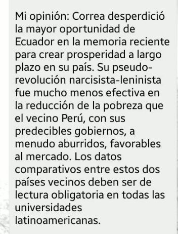 soysusanag's tweet photo. Recomendado artículo de Andrés Oppenheimer: "El milagro ecuatoriano" / #DécadaPerdida https://t.co/1ckfU0lOL3 https://t.co/M9vAMYwgYK