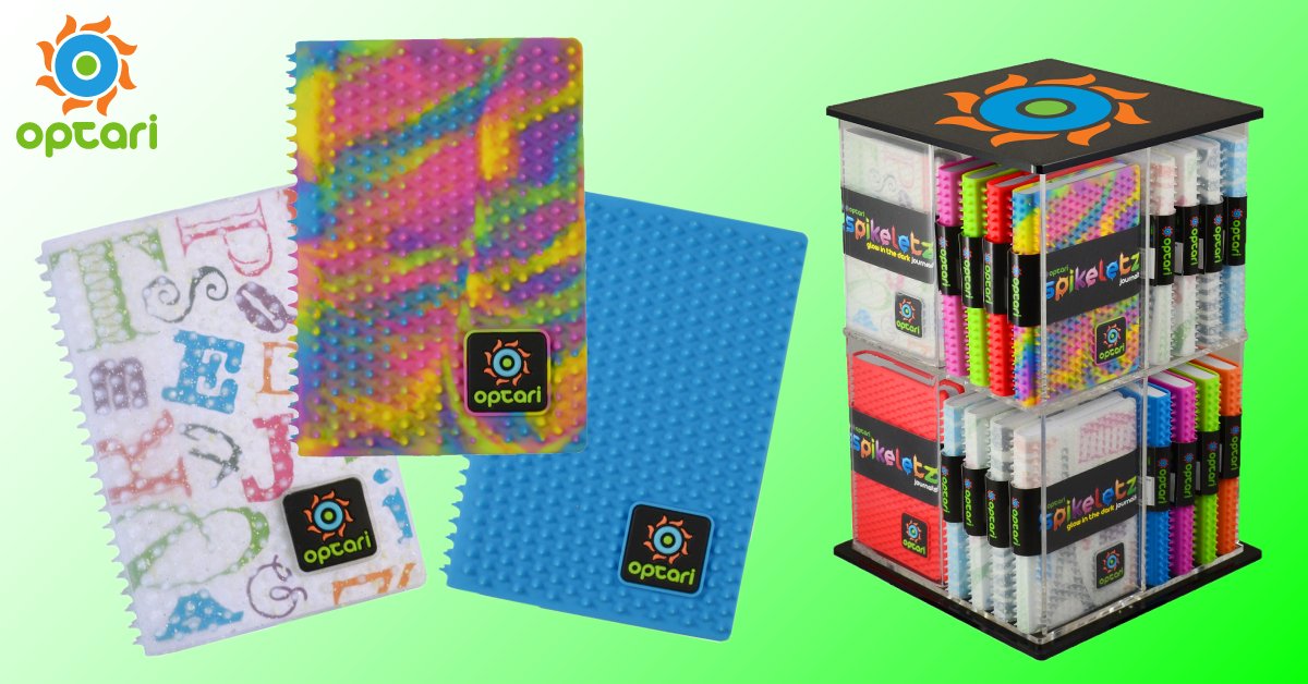 Optari's tweet photo. Made from Soft, Spikey Silicone, our Spikeletez Journals will feel so good your fingers won't want to let go! https://t.co/GL6N2oHPcd https://t.co/Nd4FHTyqjO