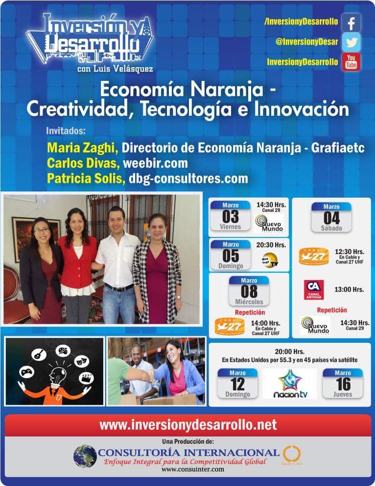 LuisVelasquezQ's tweet photo. Inversiones, Empleos, Oportunidades y Desarrollo. #Guatemaltecos visionarios incursionan #EconomíaNaranja #Pilas #Chispudos entremosle ya!. https://t.co/RtiX5omDPZ