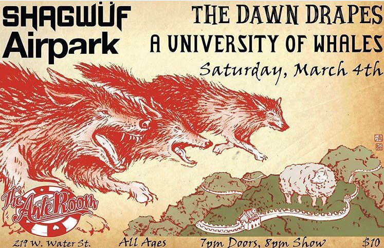 En route to Charlottesville, VA to play <a href="/theanteroom/">The Ante Room</a> w/ @shagwuf,<a href="/TheDawnDrapes/">The Dawn Drapes</a>, A University Of Whales. Show at 8!