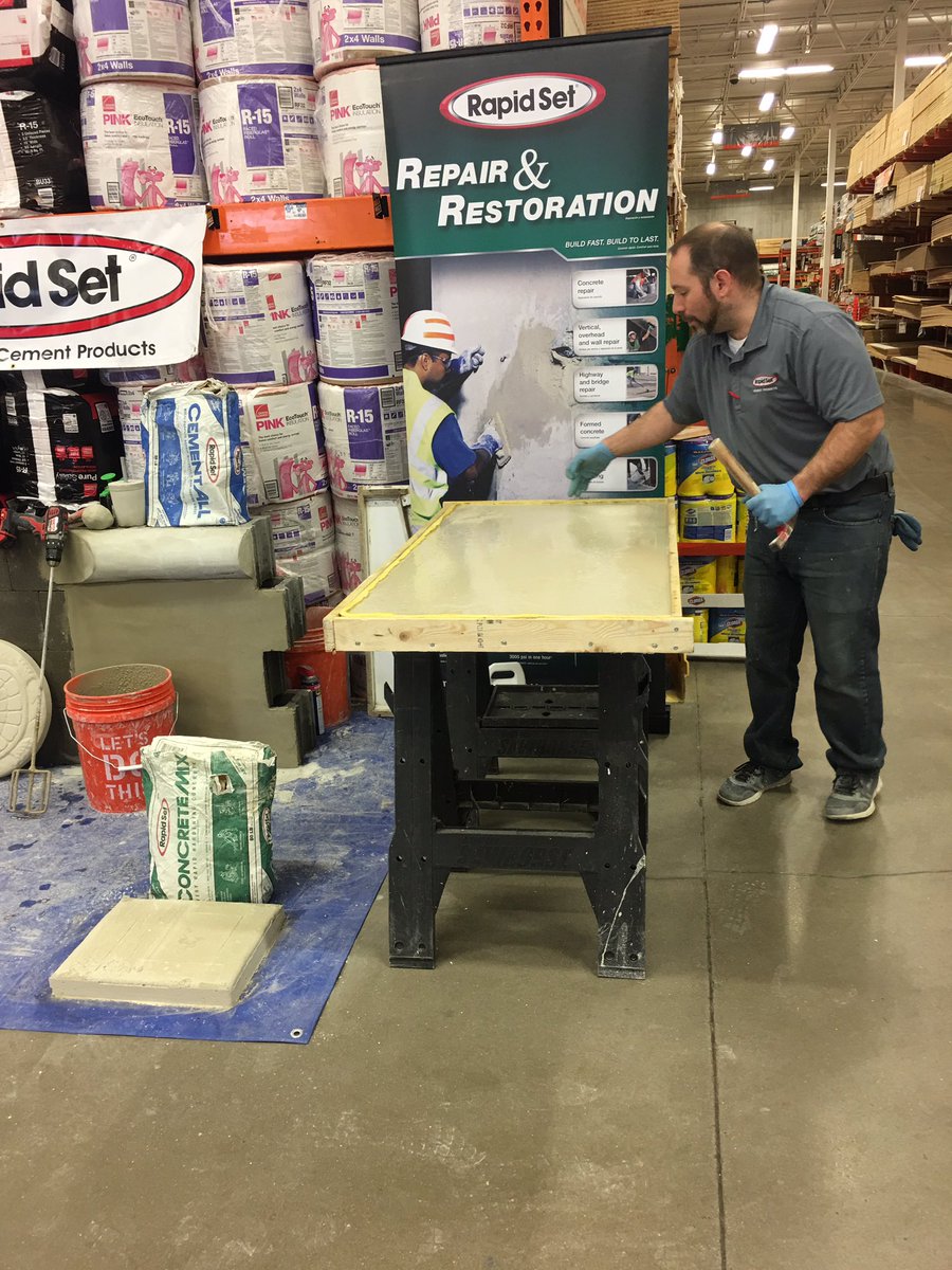 anbenner926's tweet photo. .::awesome countertop demo by rapid set! It was a hit!  Also homer was having a dance off with future employees from kids workshop!::. https://t.co/skENkaWX3L