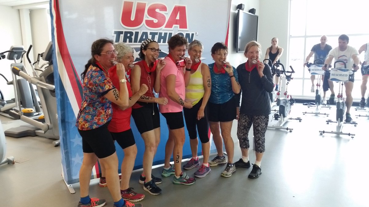 303Triathlon's tweet photo. This group of ladies train together every year for the Tri for the Cure. Today they did the @usatriathlon #USATri60. https://t.co/YwjjBRyR4H