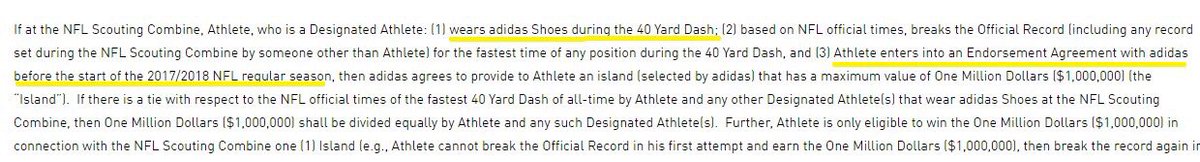MarquetteSLS's tweet photo. WR John Ross ran a 4.22u in 40-yard dash, breaking Chris Johnson's record. Wore Nike shoes, tho, disqualifying him from the #adidas island. https://t.co/ydMl4ZuBVl