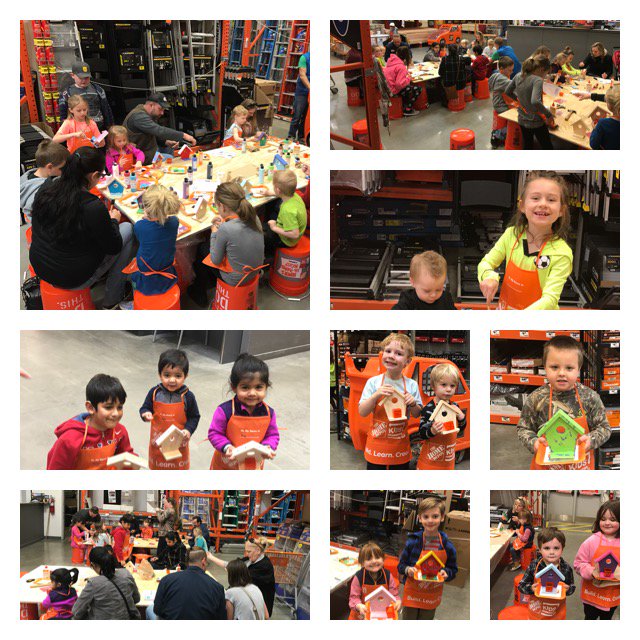 We had fun today with a great group of kids at the Sevierville Home Depot <a href="/jaybisping/">Jay</a> <a href="/THD_HXT/">Thompson</a> @tillman_mandie