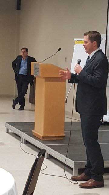 AndrewScheer's tweet photo. Wow! Over 200 people came out for our campaign's event in Saskatoon! Thank you! https://t.co/lsjZHgnYOQ