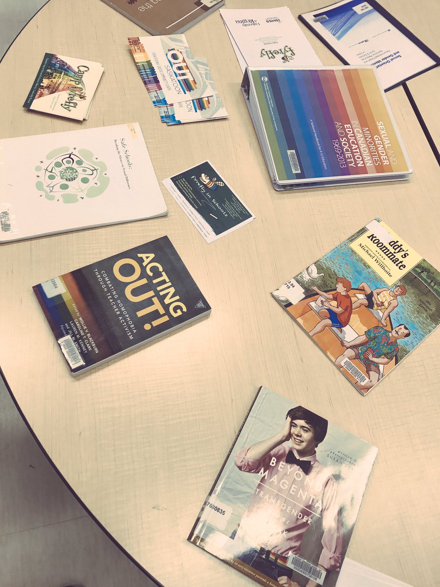 MissRutzki's tweet photo. Attended the #GSDcamp this morning @UofRegina ---listened to some great presentations & gathered some amazing resources 🏳️🌈@URFacofEd https://t.co/mPUezOIomG
