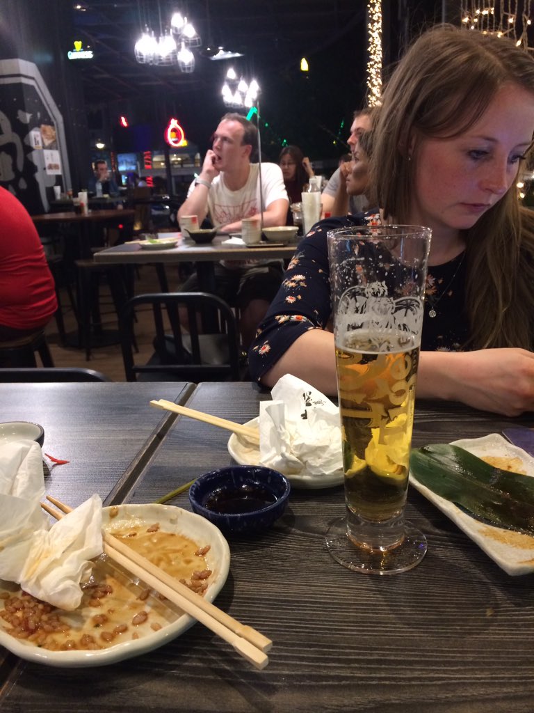 SBOmad's tweet photo. An evening in a Japanese bar using chopsticks was @Heather_Benn88 nightmare come true. #kualalumpur https://t.co/uKF0kfAbKB