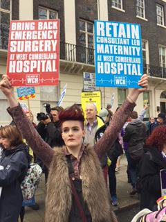 pammy_mcg's tweet photo. Cumbrian NHS campaigners march on London https://t.co/PP4BxzeSgq https://t.co/Xu67dxPrOS
