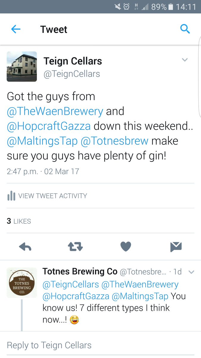 TeignCellars's tweet photo. @ArtBrew @Totnesbrew @MaltingsTap https://t.co/AoxuSqyIYZ