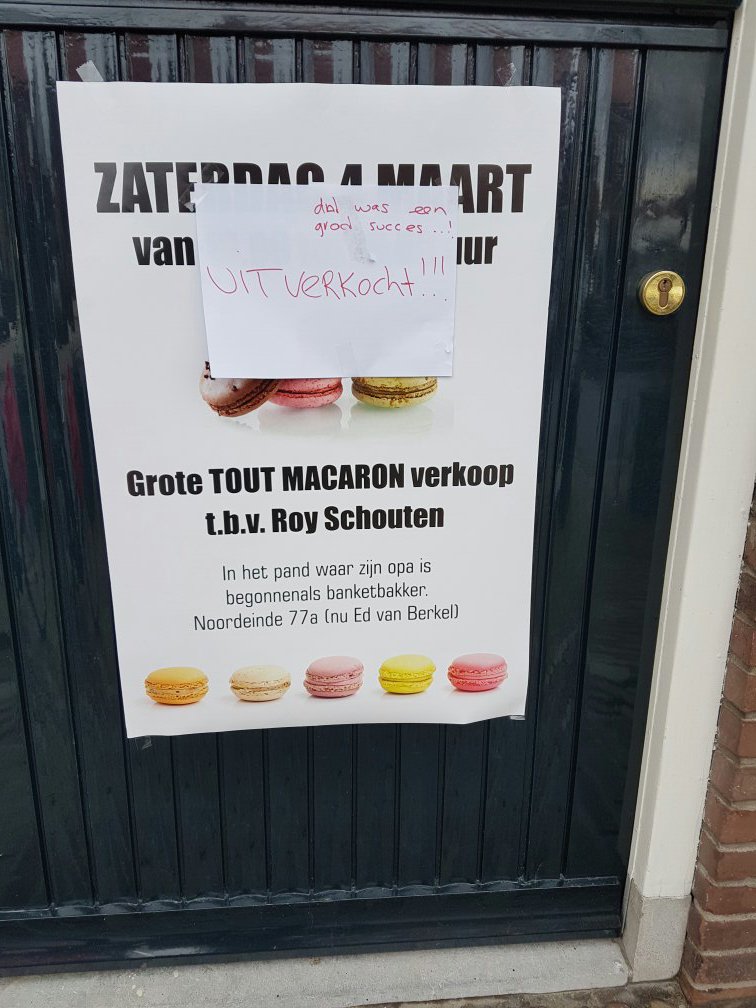 Daar sta je dan. Mooi voor <a href="/roynaarisrael/">Crowdfundingvoorroy</a> , maar balen voor mij. Of voor u als u nog niet had. Opbrengst volgt later op Facebook.