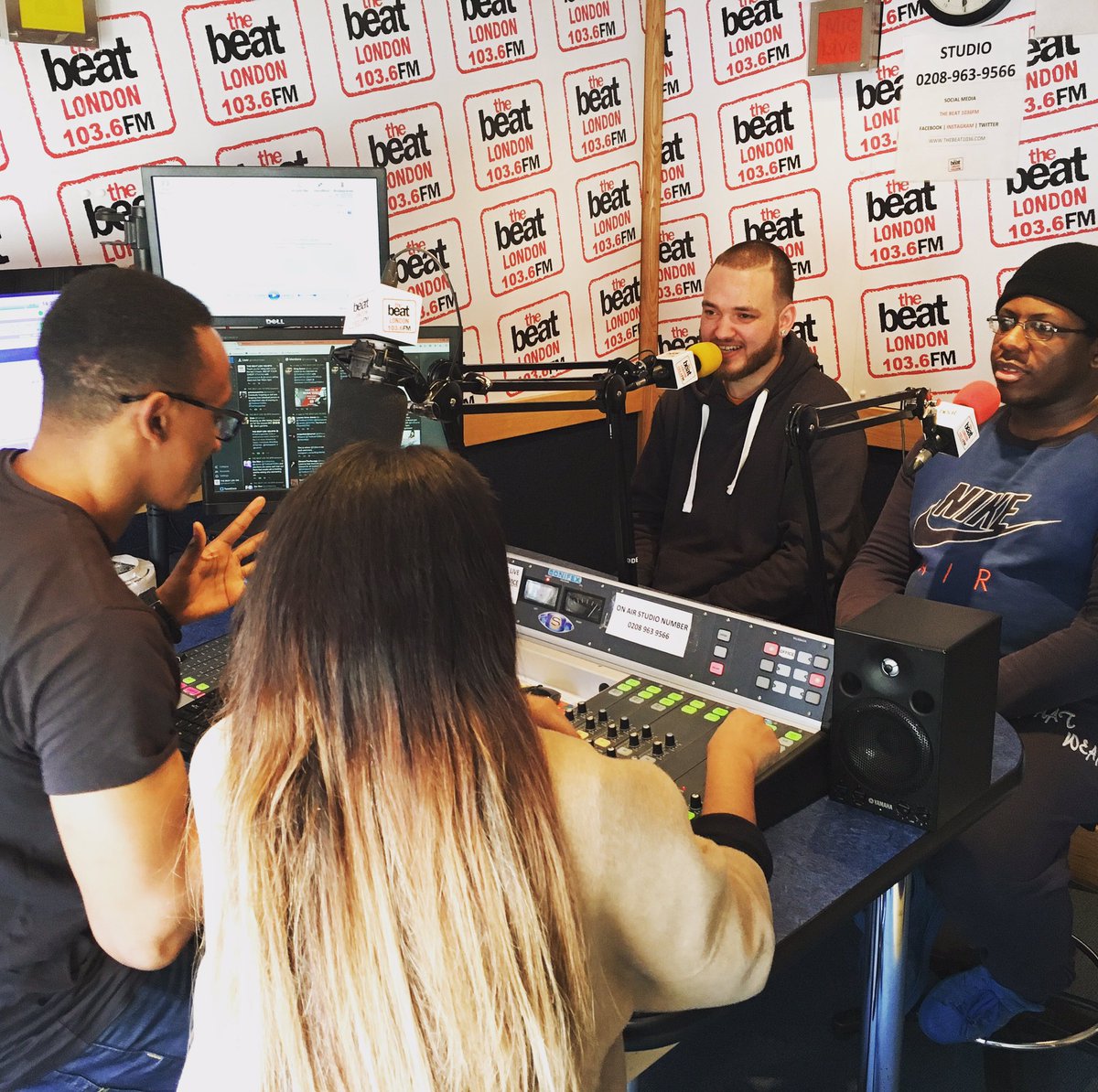 Poetic_Unity's tweet photo. Earlier today some of our team went on @travisjayent & @canniix show on @TheBeat1036fm as part of our tour 🙌 #PoeticUnityRadioTour #Date15 https://t.co/eDMp7YZrMP