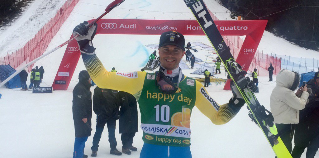Matts Olsson! Ny VC-pallplats storslalom. Följer upp 2:a-plats Garmisch med 3:e-plats Kranjska Gora. Det går bra nu. 