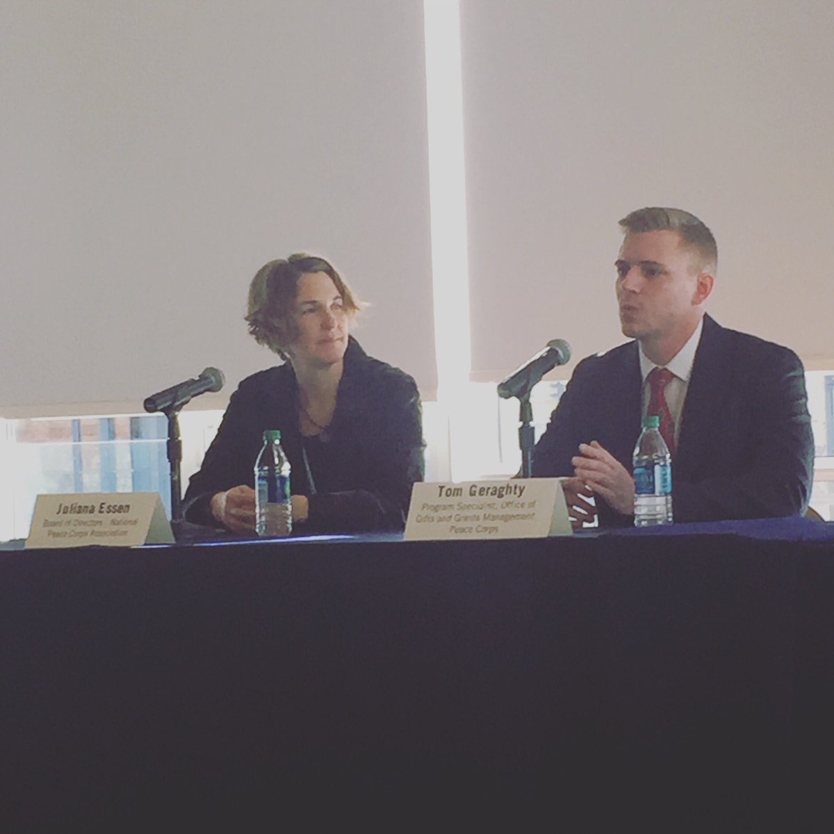 pcorpsconnect's tweet photo. Tom Geraghty presents to #RPCVs on @PeaceCorps Partnership Projects #NPCASummit2017 #TimetoShriverize https://t.co/z57G2yEAKH