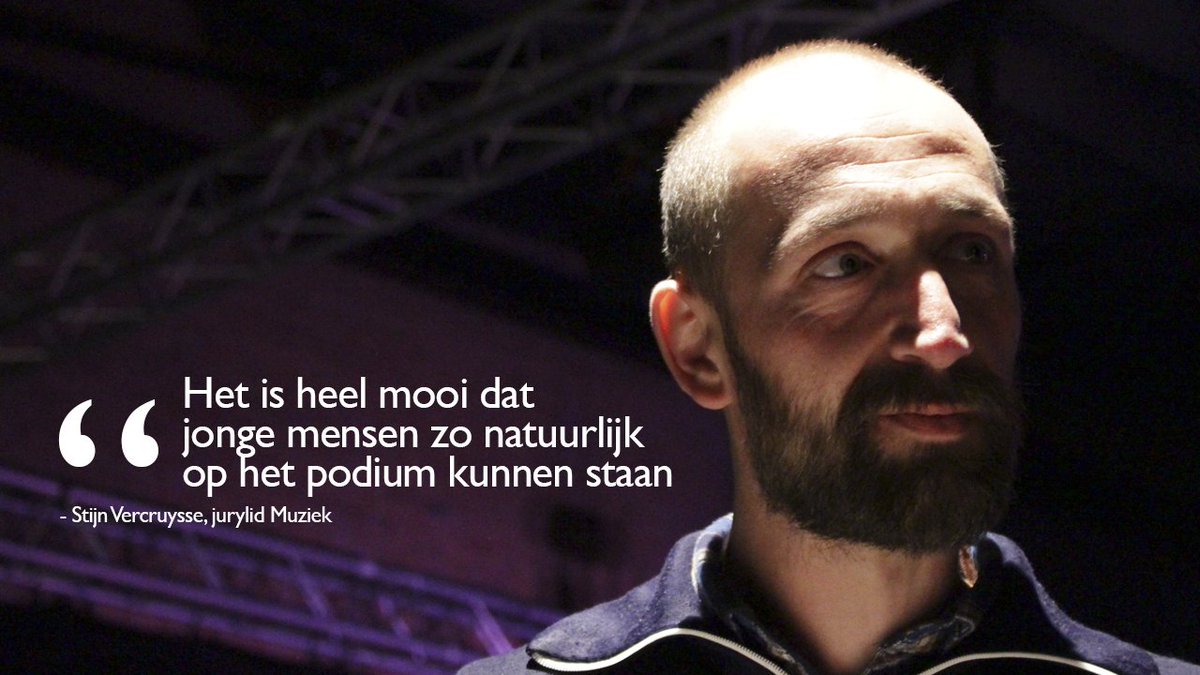 kunstbende_'s tweet photo. Jurylid Stijn Vercruysse heeft veel lof voor de deelnemers muziek #Kunstbende18 https://t.co/7Gzts2EsjP