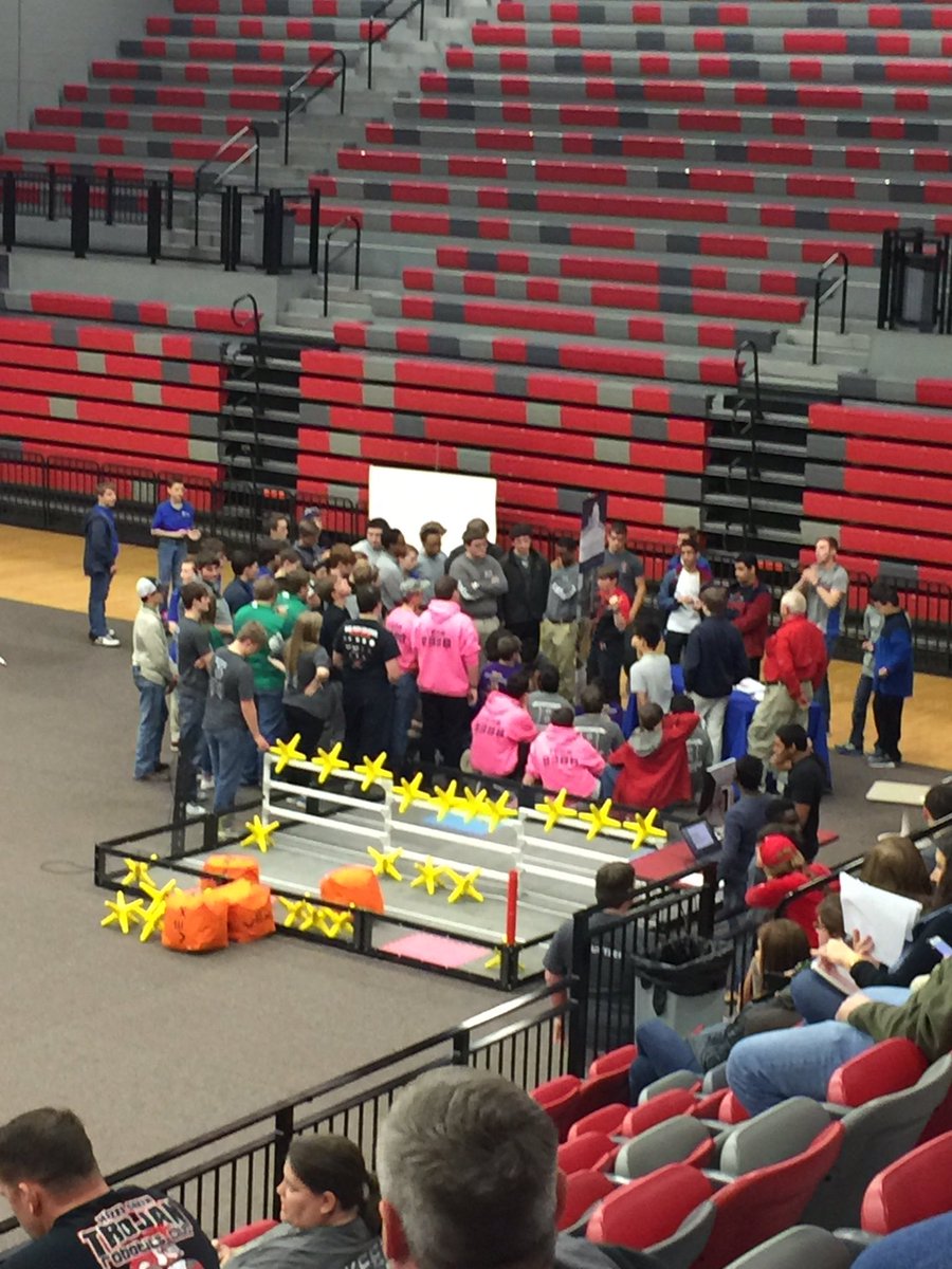 Drivers meeting for state robotics tournament. Good luck Trojans #hg