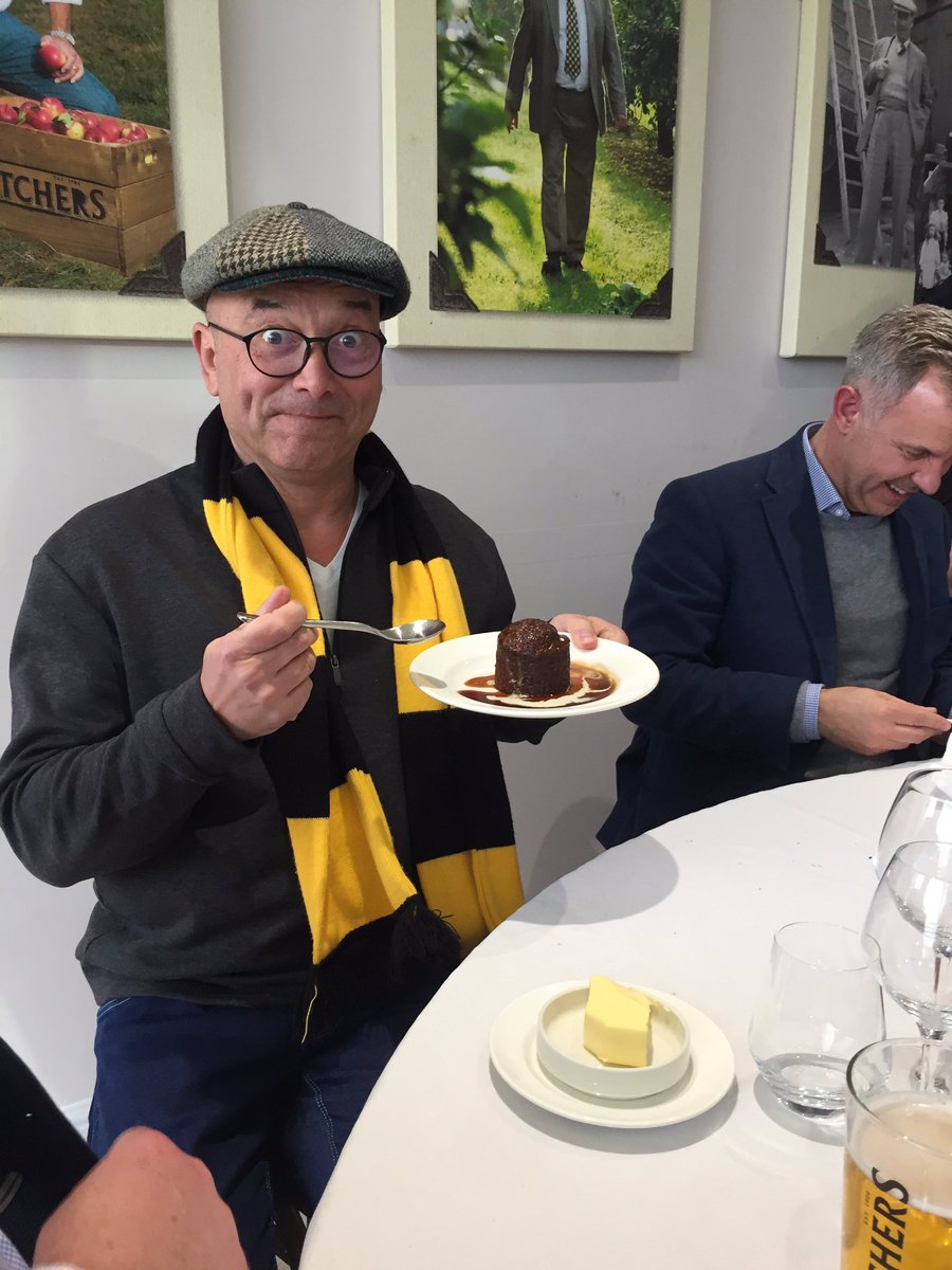BanwellHouse's tweet photo. They have just served @GreggAWallace gravy on the sticky toffee pudding https://t.co/KdzO9EVDbb