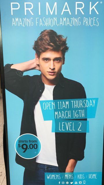 Don't miss the grand opening of Primark on March 16th!
