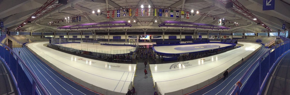 robmakowsky's tweet photo. Good morning @theolympicoval!  We meet again!  Looking forward to another great weekend of Speed Skating. #RUFast #LoveThisSport https://t.co/7m04iAQyXj
