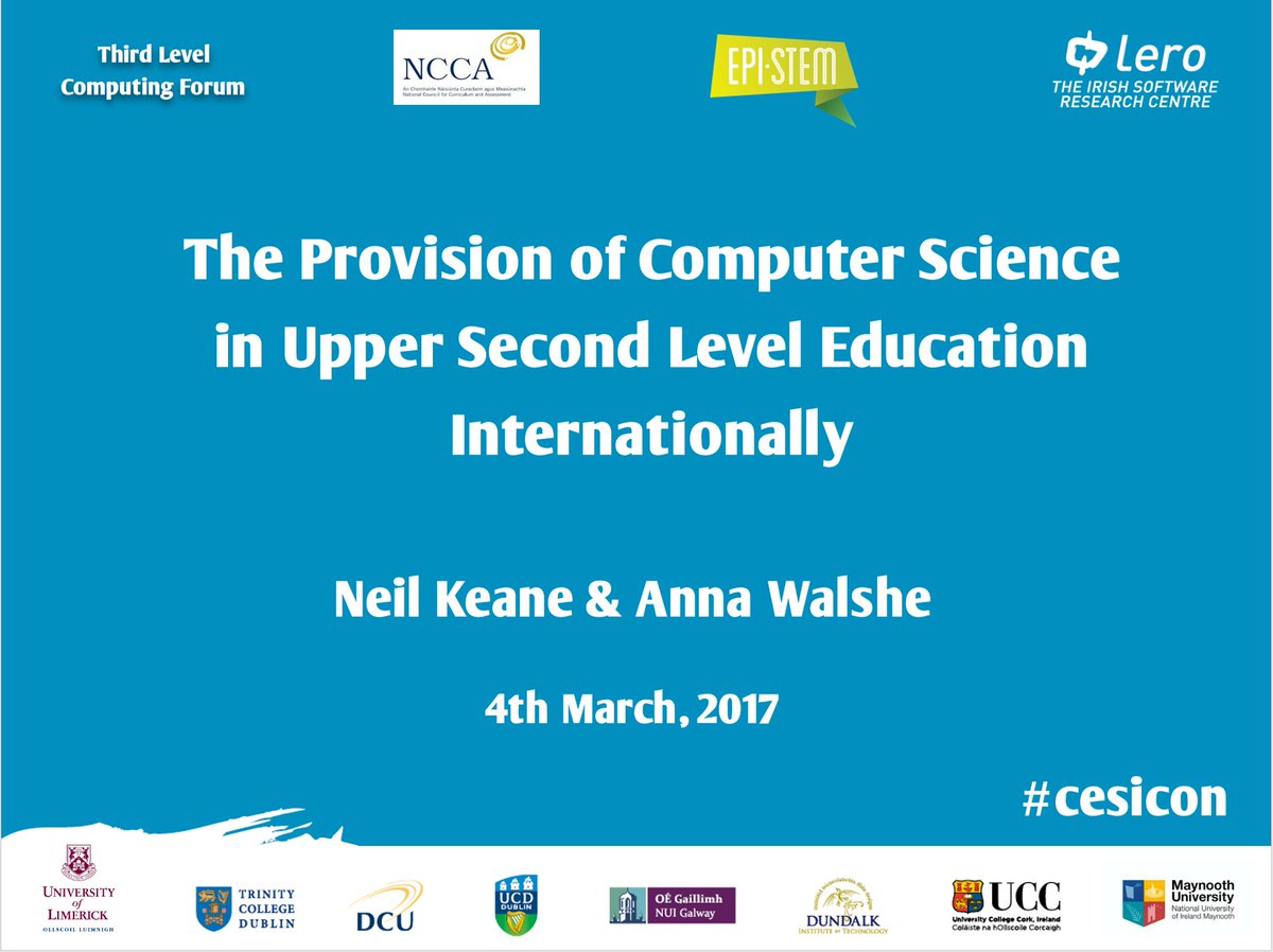 Cregkeane's tweet photo. My slides from  #cseicon presentation this morning avail @ https://t.co/bQEqicrsMx, any questions simply message myself &amp;/or @annawalshe https://t.co/b5lB129IXs