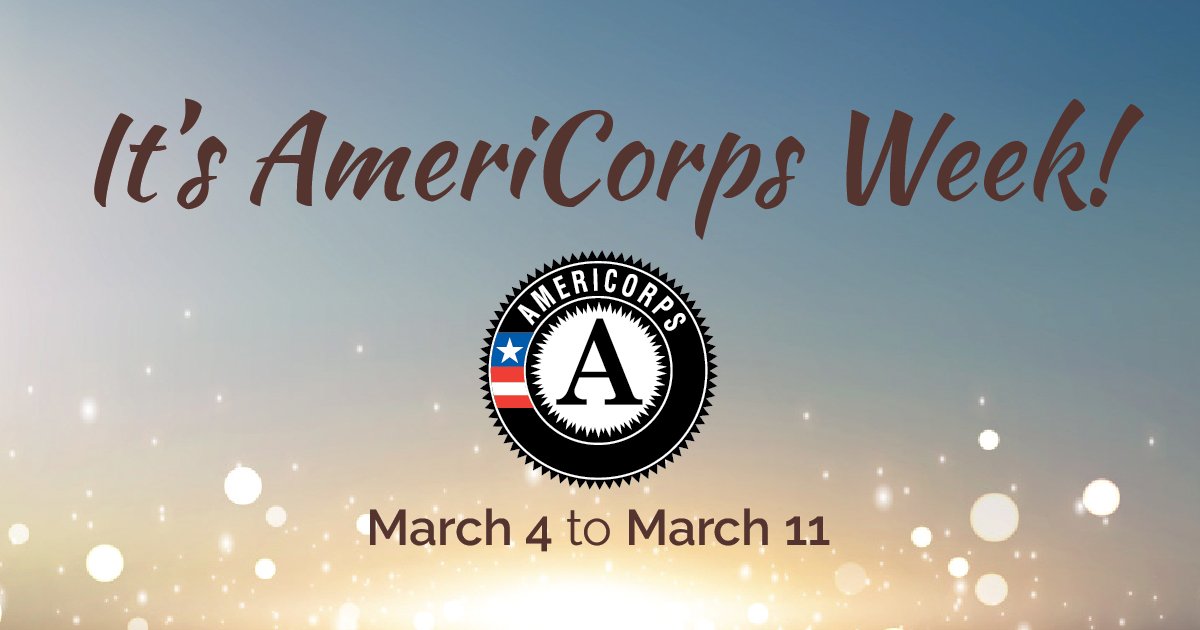 AmeriCorps's tweet photo. It's @AmeriCorps Week! Thank you to all members - past &amp; present - for your service &amp; impact: https://t.co/APuVsAtirQ #AmeriCorpsWorks https://t.co/4JJzm4eWx2