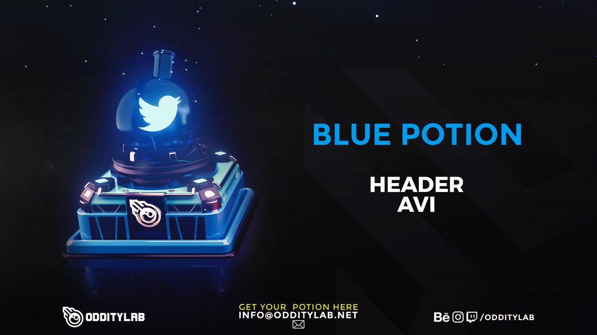 SevenBlur's tweet photo. ▪️¿Necesitas un lavado de cara? ¡Renueva tus Redes Sociales con nuestra #BluePotion! ¡Ponte en contacto con nosotros!
info@odditylab.net https://t.co/J1ac9F8rlk