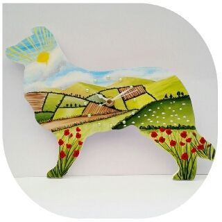 DewDropCraftsIW's tweet photo. Looking for an unusual #clock. Available now from https://t.co/pt3Hm2QnEn #bordercollie #homedecor #crafturday #handpainted #unusualclock https://t.co/OVBbWpqCRM