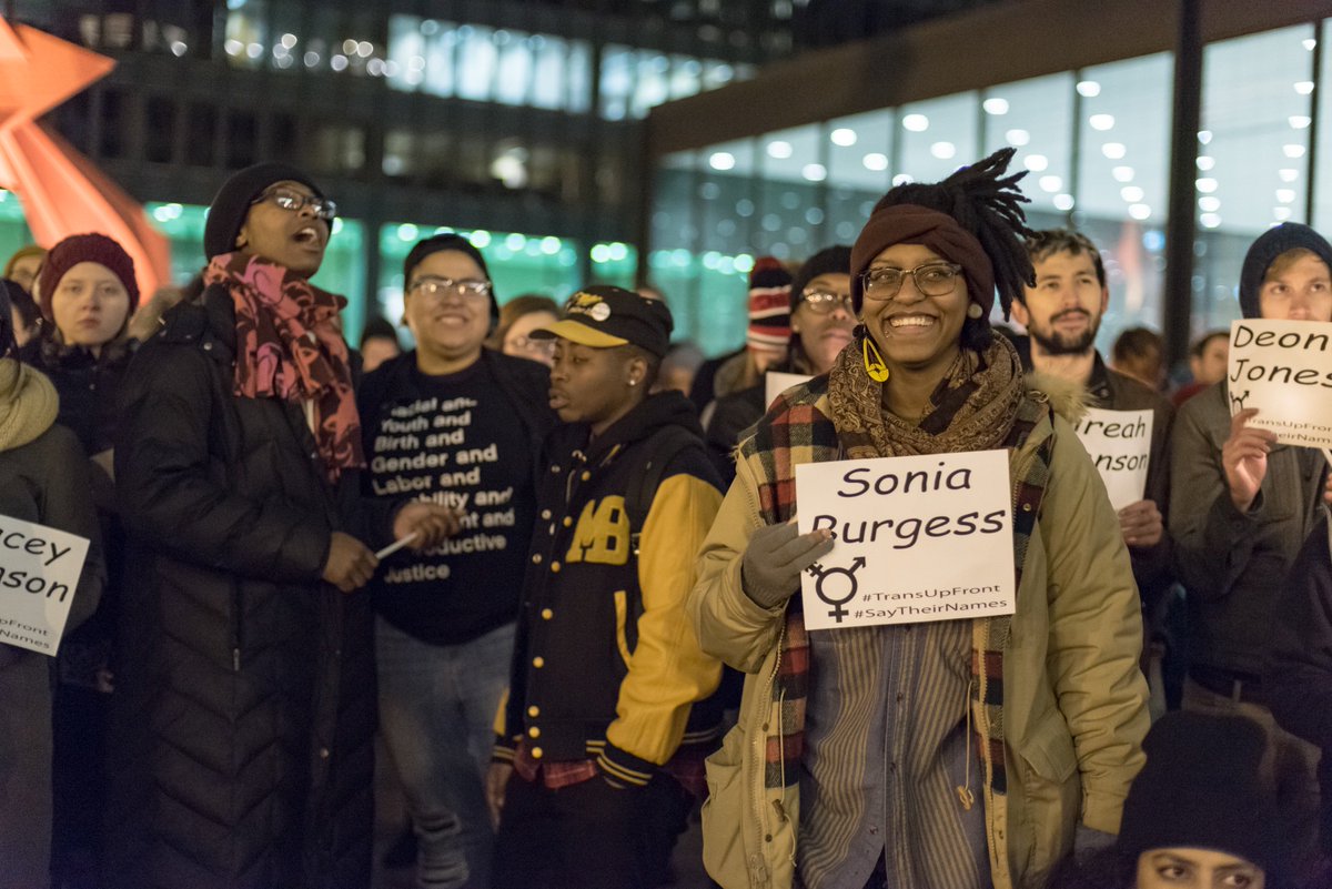 sarahdashji's tweet photo. The rest of my photos from #TransUpFront CHI protest &amp; march are here: https://t.co/GGbOROl4qb #BlackTransLivesMatter #TransLiberationMarch https://t.co/arI8vbLfsw