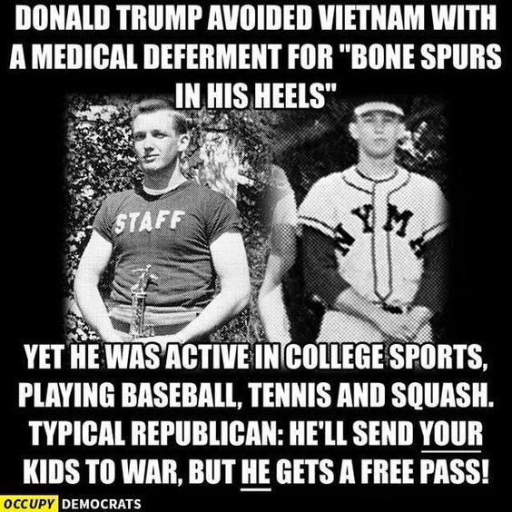 sillygrandma99's tweet photo. Retweeted Donald J. Trump (@BiglyPrez):

Bad To The Bone Spurs #AddTheMilitaryToASong https://t.co/qO8lLhQIxJ https://t.co/usphUN6Jf5