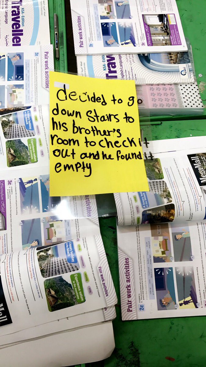 محاولة طالباتي كتابة قصه تخيليه من خلال صور معروضه بالكتاب وتخيل نهاية مشوّقه 👌🏻💕 
<a href="/SupvAmjaad/">Amjaad Alhaqi</a> <a href="/Enjaz_Muqrrat/">مدارس مقررات القصيم</a>