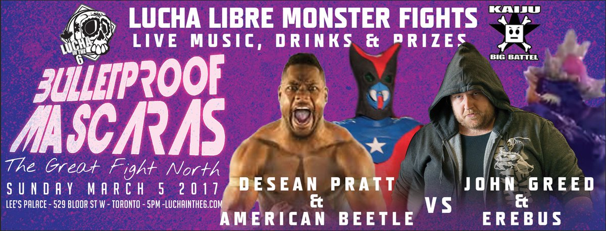SickSpaceHair's tweet photo. So cant wait for tomorrow when my boys @SOSICKSOCIAL join the fun at @Lucha_Toronto's #LuchaLibraMonsterFights #leespalace #SoSickSocialclub https://t.co/EoYxb17Pkd