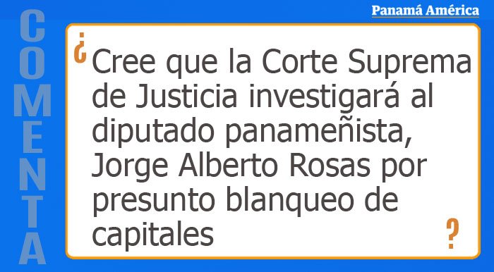 PanamaAmerica's tweet photo. Denuncian al diputado Rosas por recibir $1.4 millones de Odebrecht https://t.co/qk9cBhuMWK #Comenta https://t.co/uIAjIzDVN2