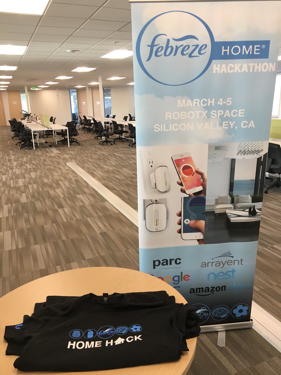 AngelHack's tweet photo. Getting ready for the sold out #FebrezeHomeHack in Santa Clara! https://t.co/QqThpFY42z