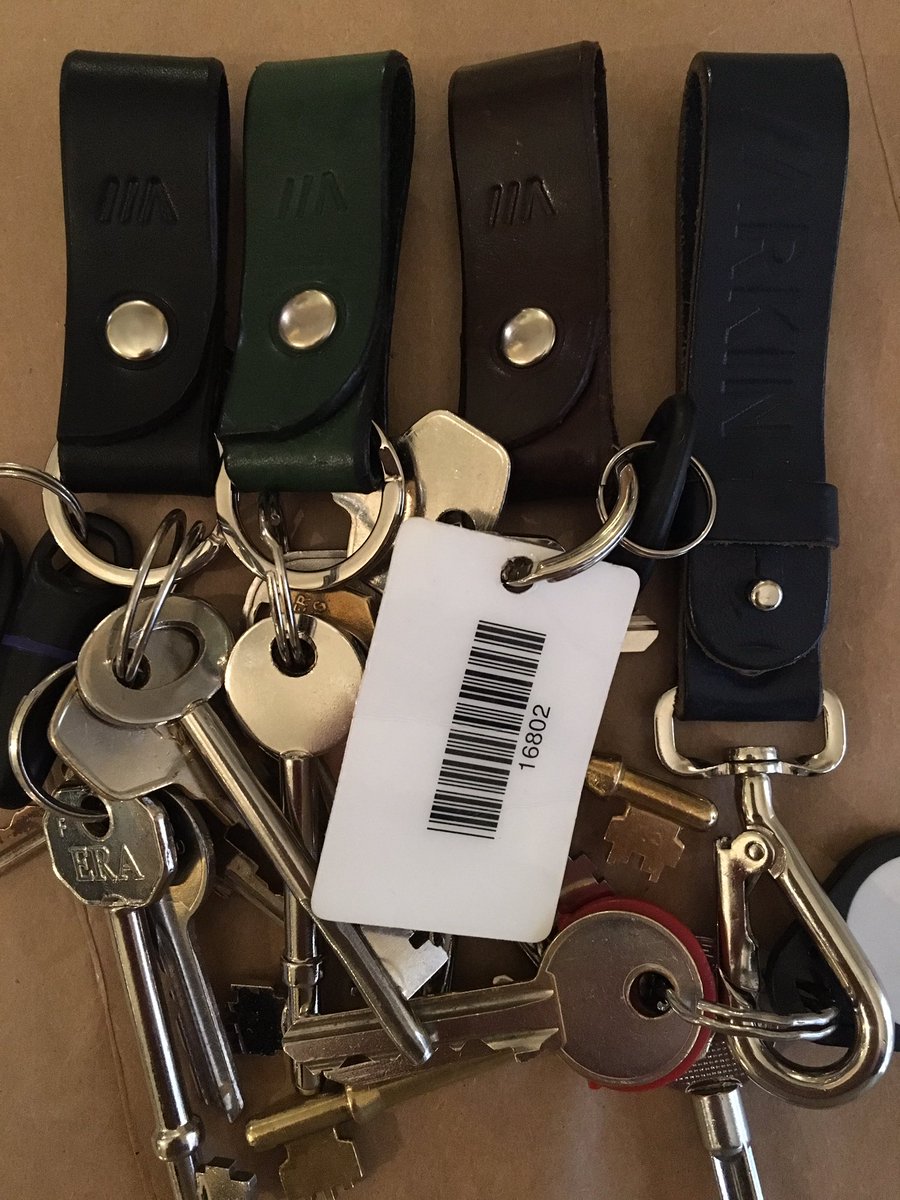 Super happy with my collection of <a href="/ArkinSupply/">ARKIN</a> leather key #things! #leather