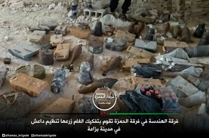 TekYuregiz's tweet photo. Hamza Tugayı, #AlBab ve #Bzaa'da patlayıcı temizliğine devam ediyor.
#FıratKalkanı https://t.co/hgEGDVOcUz
