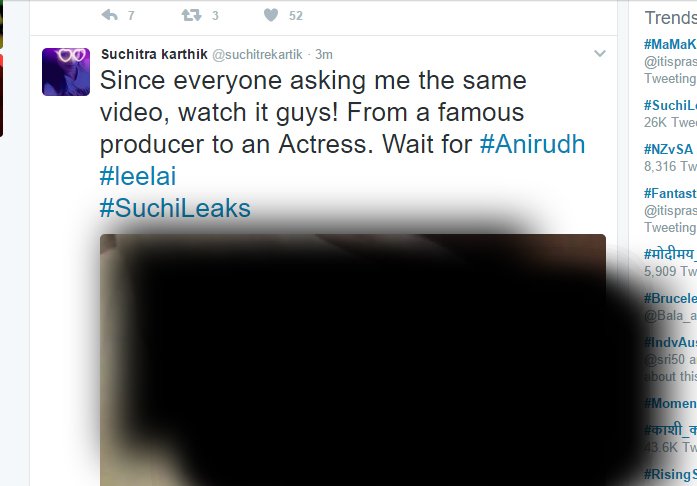 cinemaprofile's tweet photo. OHH NOO Again Reuploaded actress video #SuchiLeaks STOP STOP Don't play their life #SaveActress #Leelaigal #leelai https://t.co/33AeLKcC7P