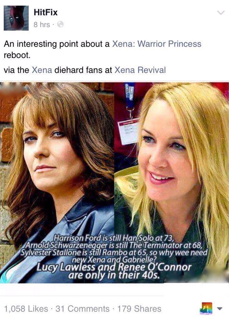 dlsquared2's tweet photo. Not going to get by this @NBCUniversal @robtapert. Not in today's world. Go for success &amp; support #XenaRevival original cast. NO Xena reboot https://t.co/drHqz2qUgX