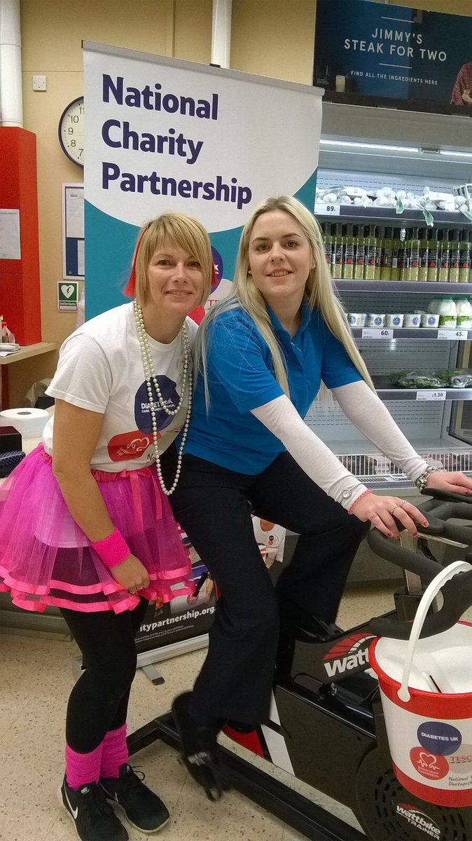 Stowmarket in full 80's revival mood. Brilliant stuff! <a href="/diabetesuk/">Diabetes UK</a> <a href="/thebhf/">British Heart Foundation</a> #finalcountdown