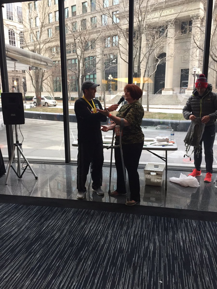johnwags23's tweet photo. Big shout out to @hardy985 for taking the time to speak with 5 time MSClimber Carolyn Greene #bostonclimb #msclimb https://t.co/aRBJbRmIAL
