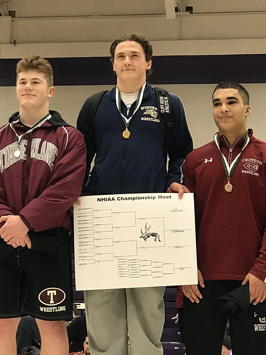 <a href="/NHIAA_LOA/">NHIAA</a> State Champ at 195 Mikey Tanguay of <a href="/WHSJaguars/">Windham High School</a> <a href="/wrestling_whs/">WHS Wrestling</a> has advanced to the New England semis. <a href="/CoachByrne1/">Coach Byrne</a> <a href="/Doughboy_WC/">Doughboy Wrestling</a>