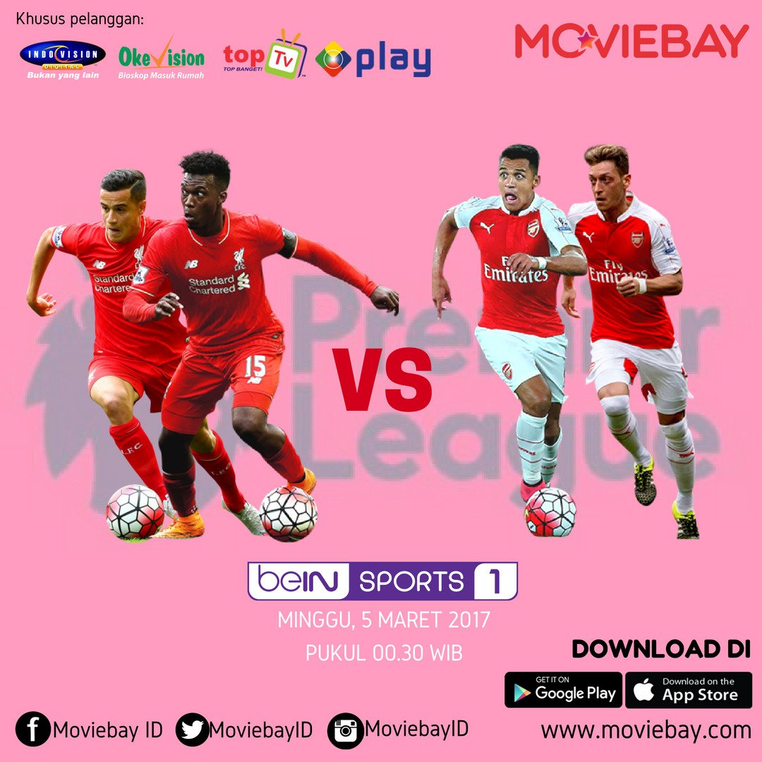 MNCVisionID's tweet photo. Enggak di depan TV bukan berarti harus ketinggalan pertandingan tim kesayangan, nonton beIN Sports melalui aplikasi @MoviebayID di gadgetmu! https://t.co/NZBcIpEpbZ
