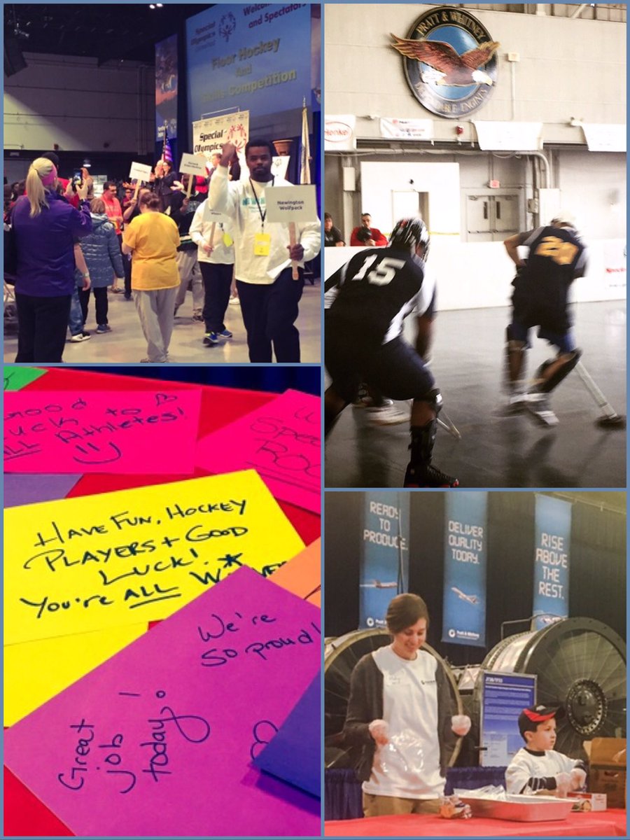 ErinLyman's tweet photo. Competition, camaraderie and #volunteerism at the @SOCTconnecticut Winter Games. All the best things at @prattandwhitney today. #WeArePW https://t.co/RloWraurCx