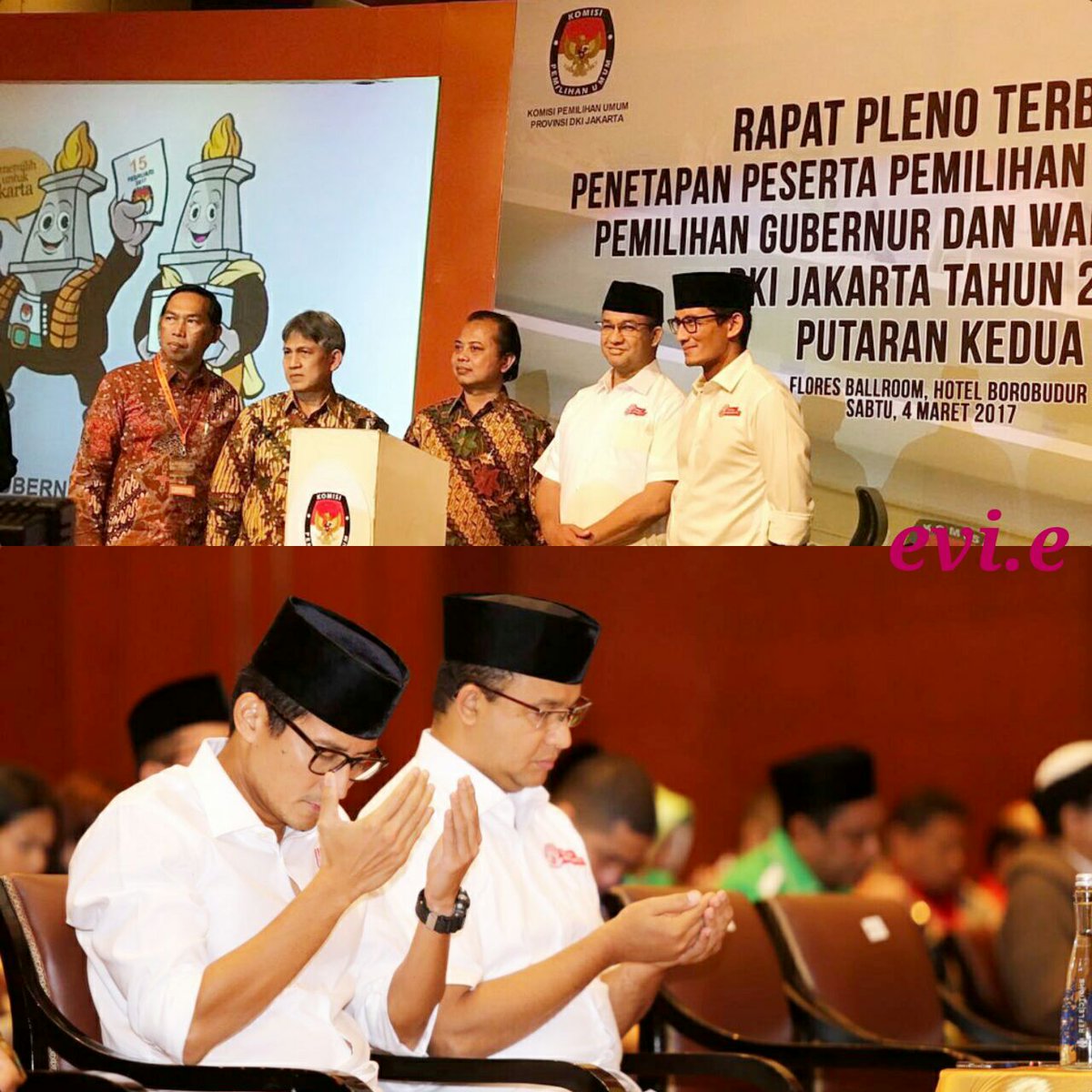 HaqueMarissa's tweet photo. Bismillah, tanda2 kemangan Anies Baswedan &amp; Sandiaga Uno yg santun &amp; sabar, paslon Ahok-Jarot kasar &amp; tidak sabaran! https://t.co/JFWWF9m1He
