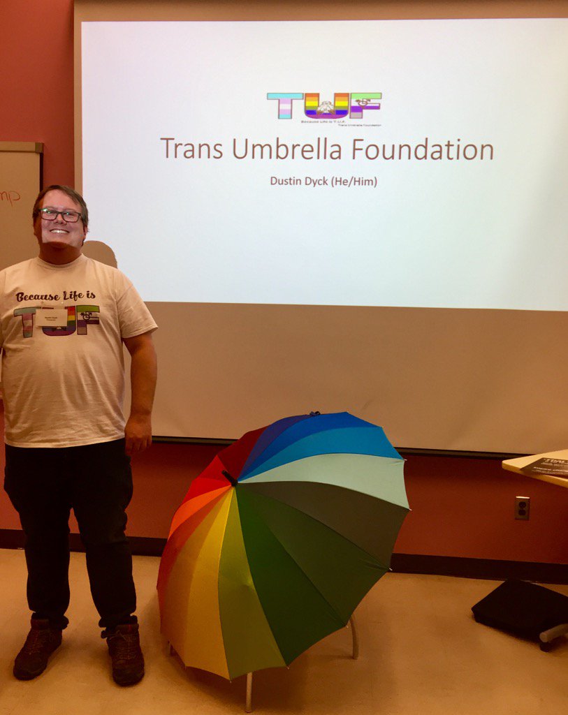 Doublethepoints's tweet photo. #GSDcamp Dustin from Trans Umbrella a formidable and informed ally! https://t.co/VaeYoYxtLa