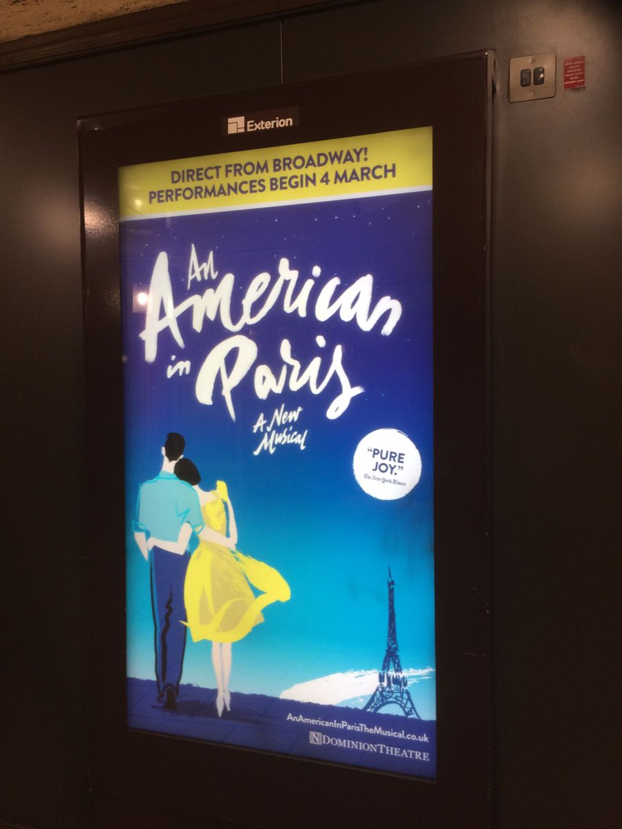 Théâtre du Châtelet (@theatrechatelet) on Twitter photo #AnAmericanInParis débarque à Londres ! Première preview tonight ! S'Wonderful !
anamericaninparisthemusical.co.uk #AnAmericanInParis débarque à Londres ! Première preview tonight ! S'Wonderful !
anamericaninparisthemusical.co.uk