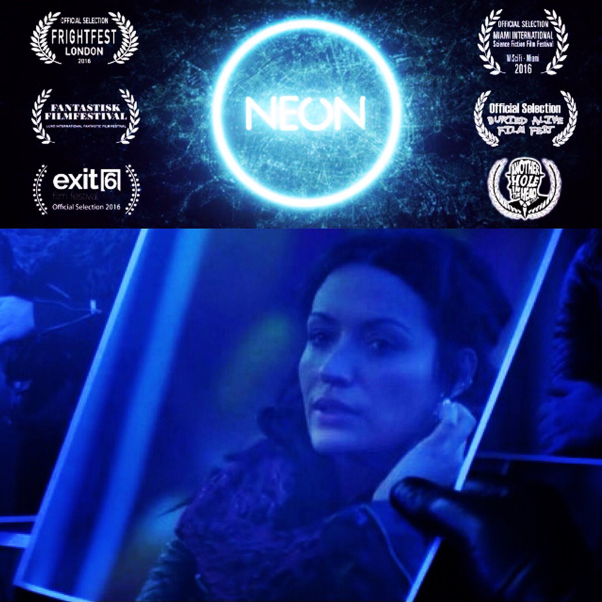 #Neonshortfilm screening today @ODEONMcr as part of @ManIFFofficial @jokerspack @roxy_holman #joeabsolom #printworks