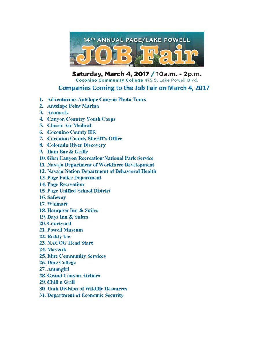 powell_museum's tweet photo. Job Fair today! Come to the College for great opportunities! https://t.co/tbWJX8Iipn