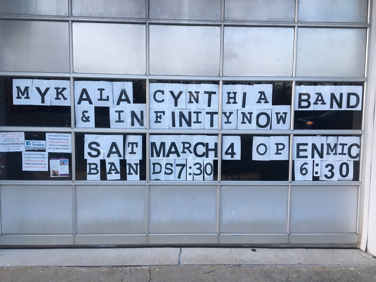 Colin_Singer's tweet image. The Firehouse tonight in downtown North Manchester ITS FREE @ 7:30pm