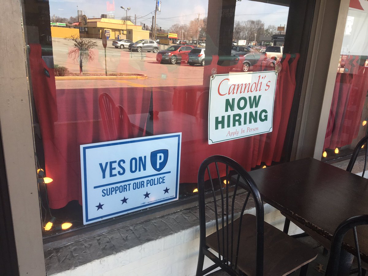 .<a href="/CannolisSTL/">Cannoli's Restaurant</a> in Florissant has 50 signs! Go grab some lunch or dinner and get your Prop P yard sign!