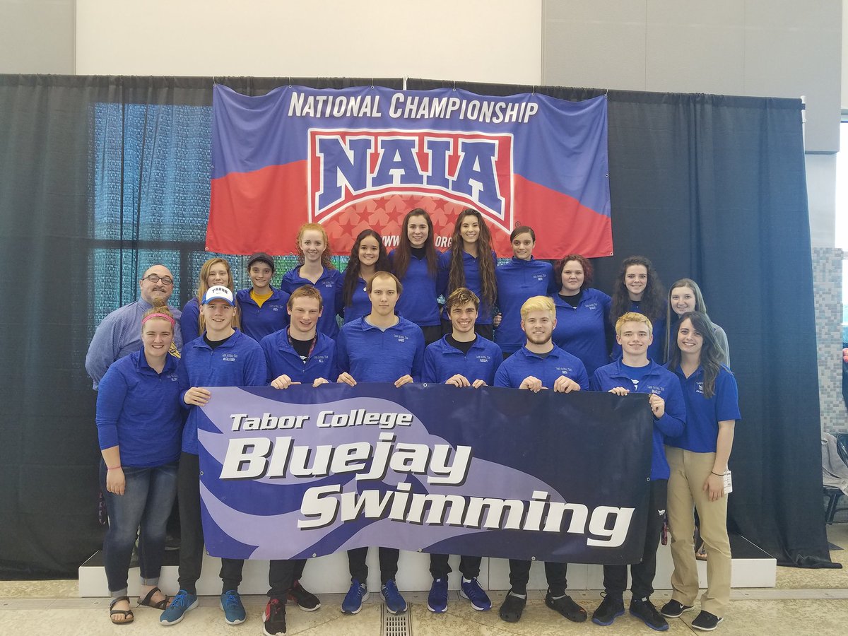 taborswim's tweet photo. So proud of this crew. Getting bigger &amp; better every year. More importantly they love each other &amp; serve the Lord. #BluejaySwim #TaborProud https://t.co/aLp2bs3g2K