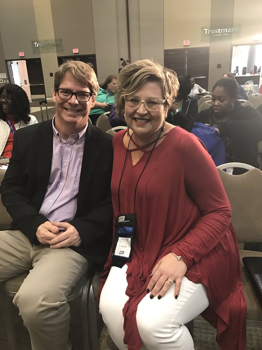 RyalsNbct's tweet photo. So excited to meet @MarshallRamsey at the #LiftEDCon. Thanks for your support of public education. #NBCTStrong #WeRingTrue https://t.co/dO9wcwyuJH